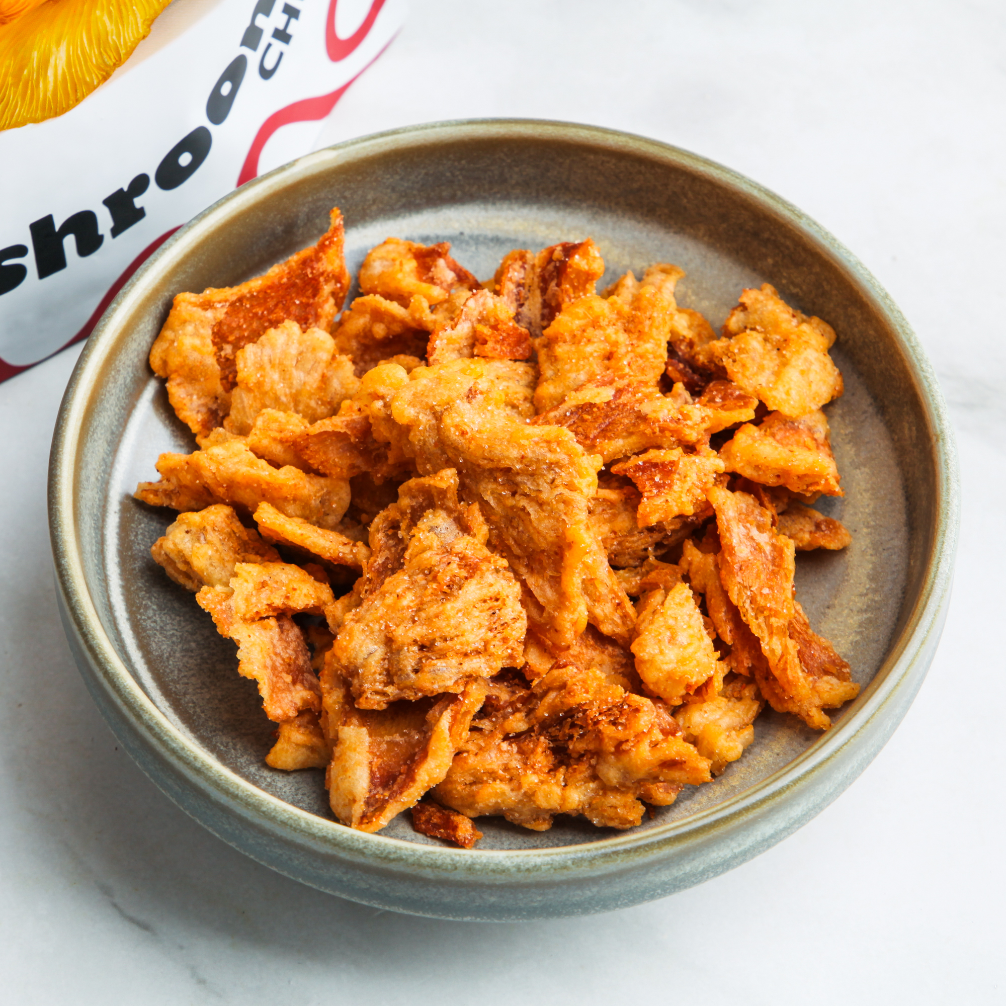 Sriracha Lime Mushroom Chips - Evil Snacks